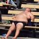 Illustration for article titled Large, Half-Naked Dodgers Fan Is Living The Motherfucking Dream
